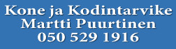 Kone ja Kodintarvike Martti Puurtinen logo